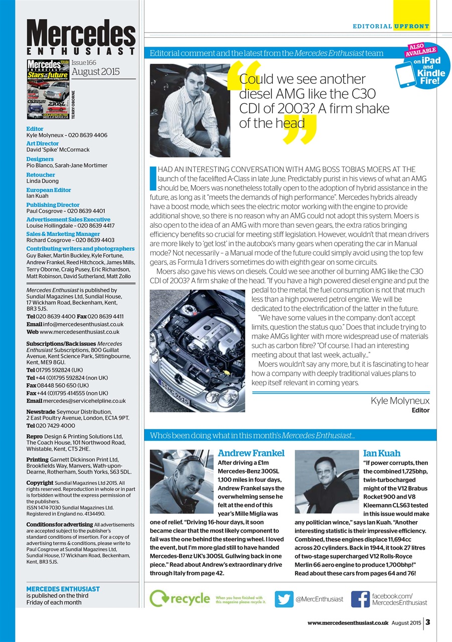 Mercedes Enthusiast Preview Pages