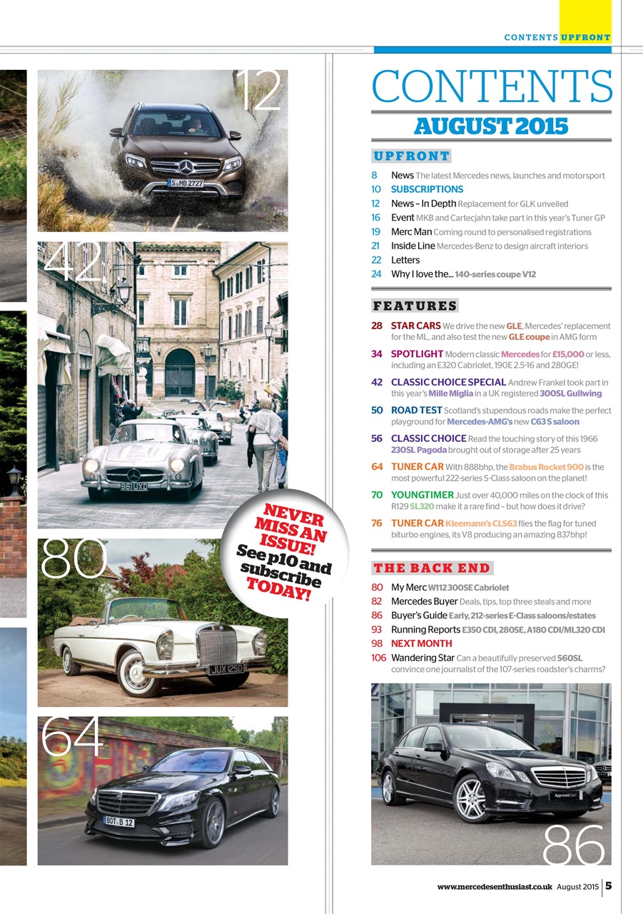 Mercedes Enthusiast Preview Pages