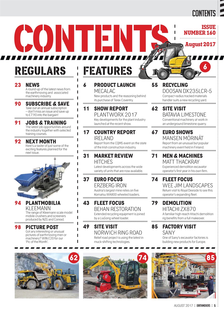 Earthmovers Preview Pages