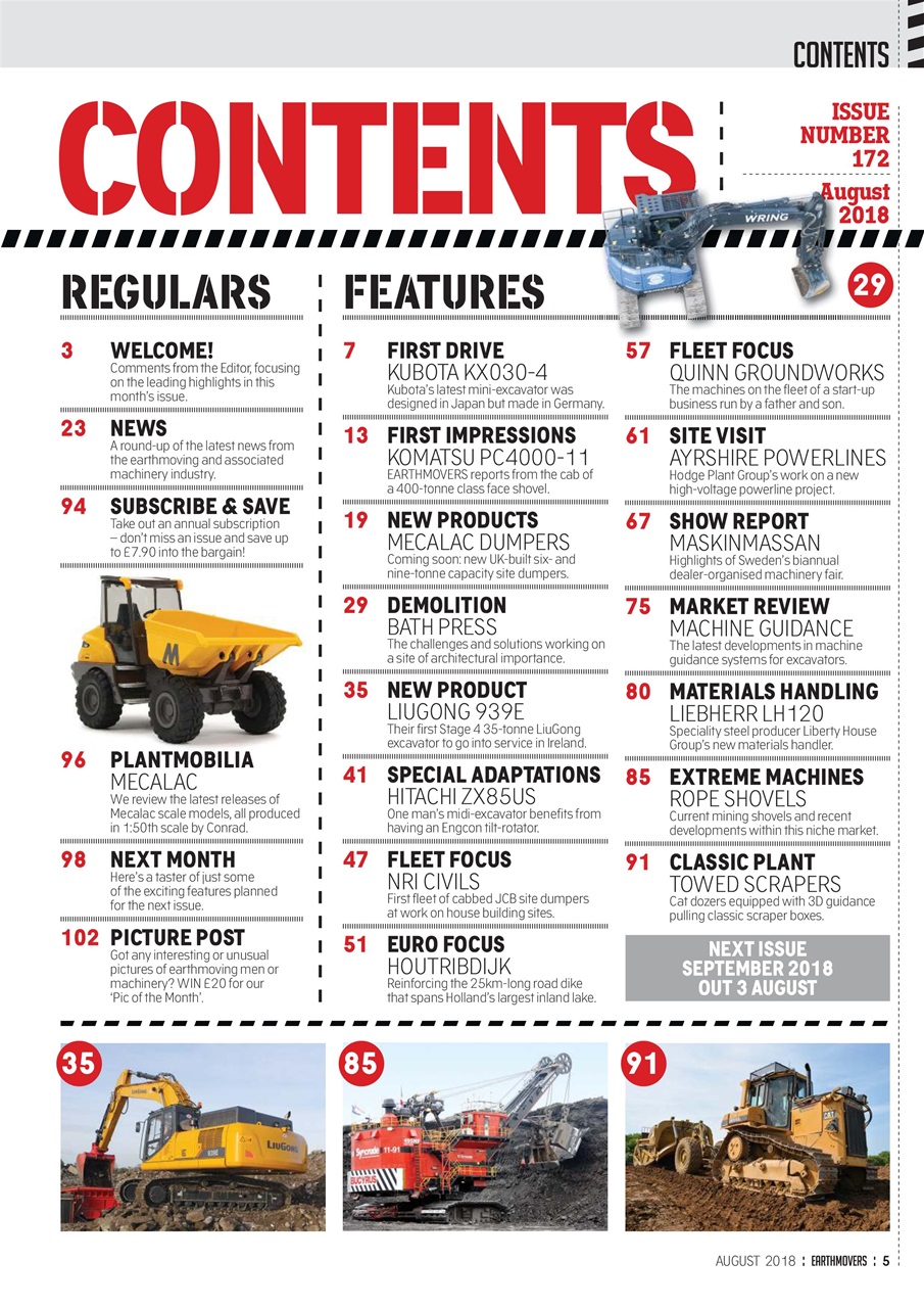 Earthmovers Preview Pages