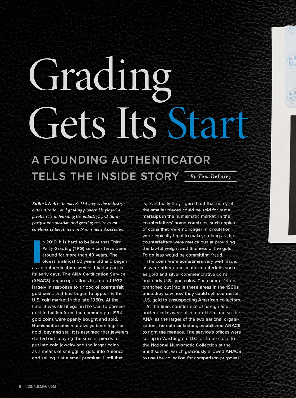 COINage Magazine Preview Pages