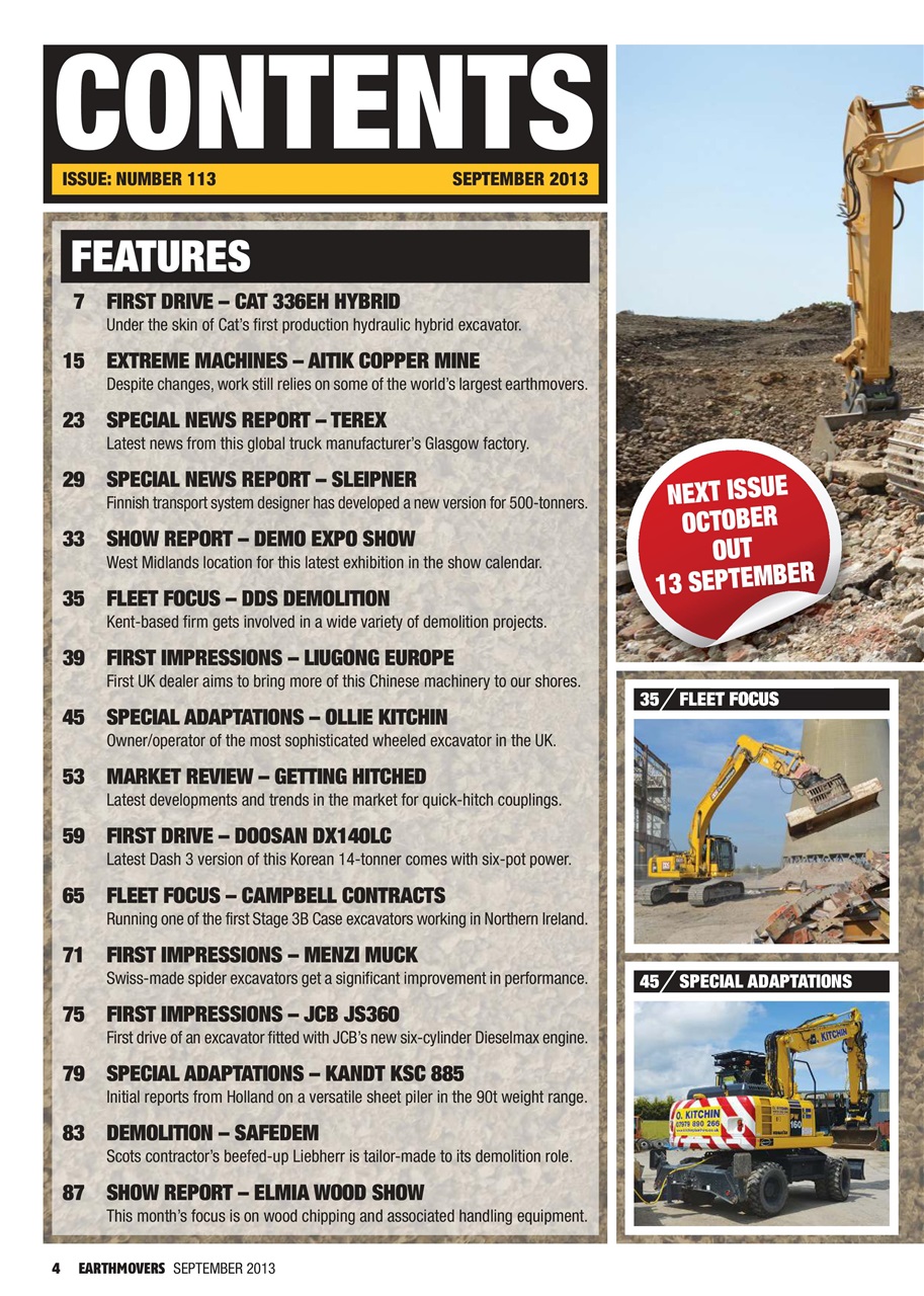 Earthmovers Preview Pages