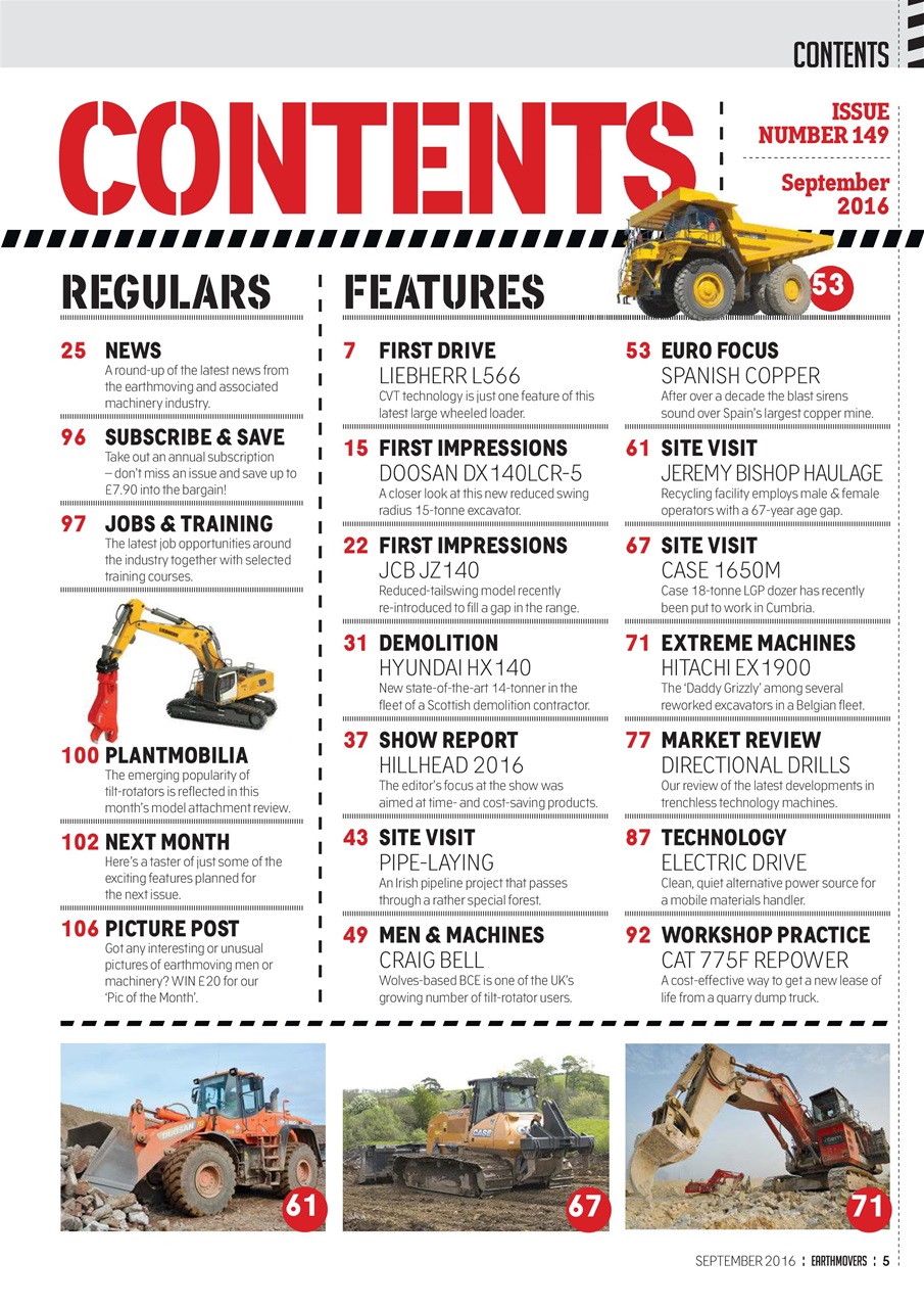 Earthmovers Preview Pages