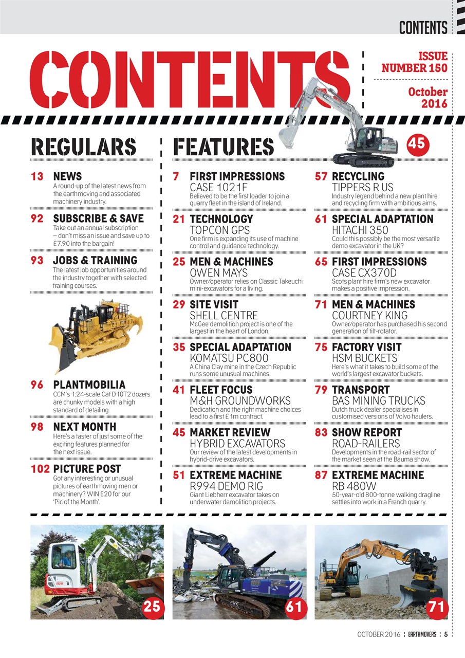 Earthmovers Preview Pages