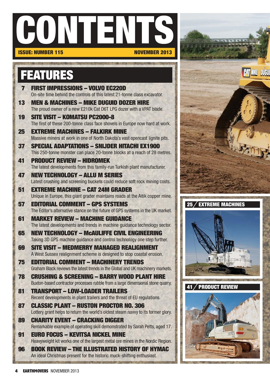 Earthmovers Preview Pages