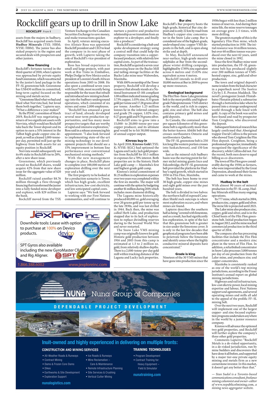 The Northern Miner Preview Pages