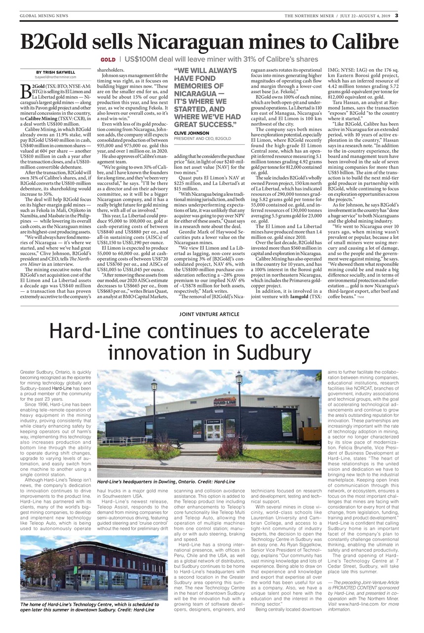 The Northern Miner Preview Pages