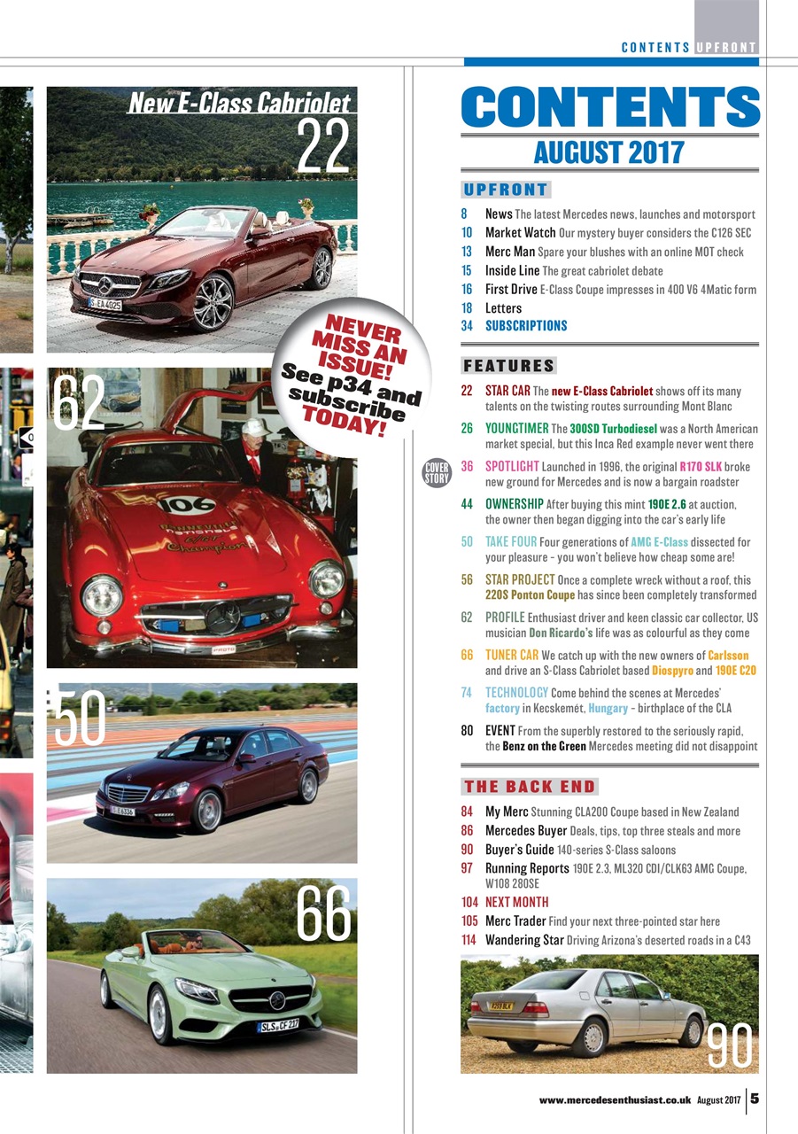 Mercedes Enthusiast Preview Pages