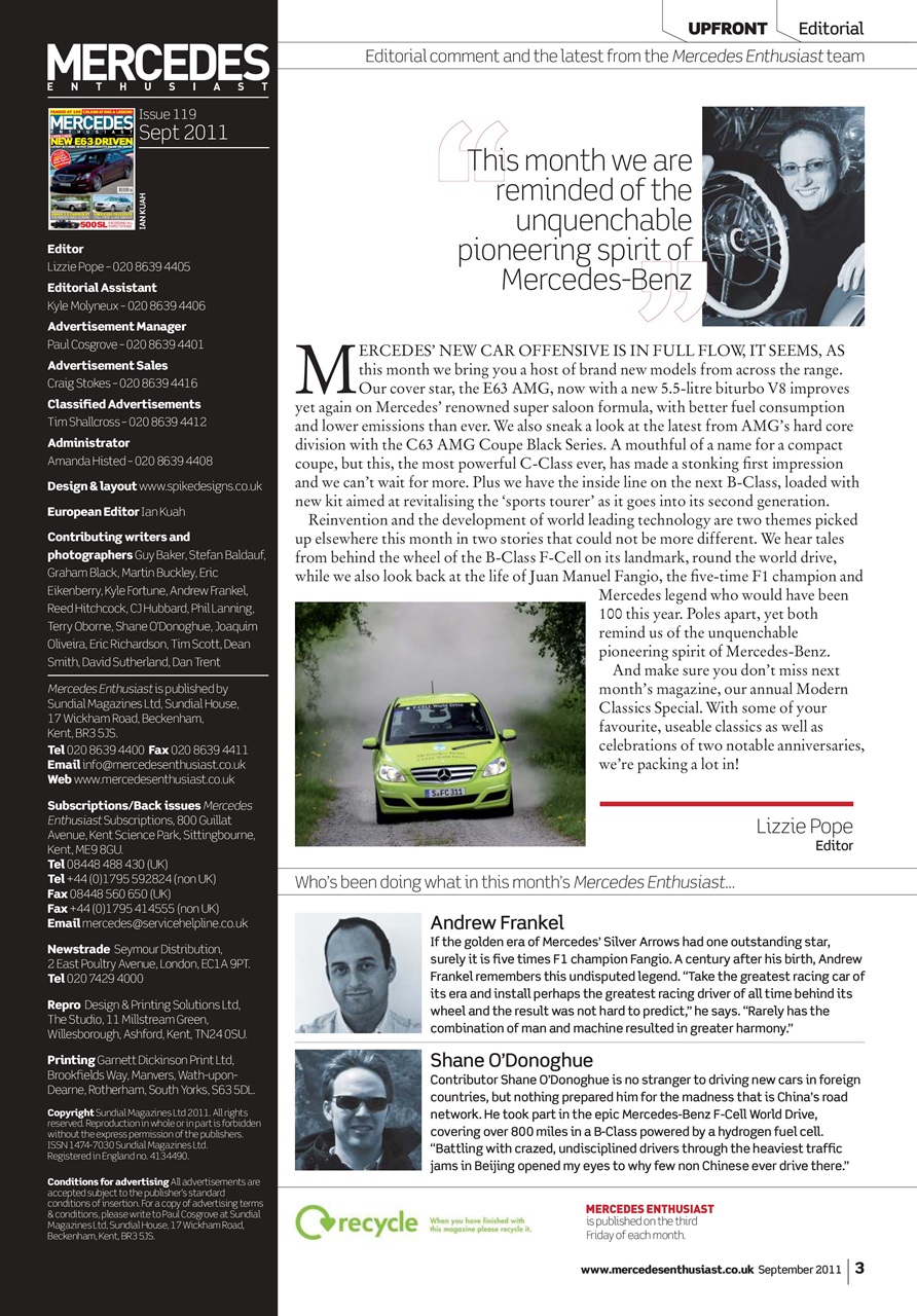 Mercedes Enthusiast Preview Pages
