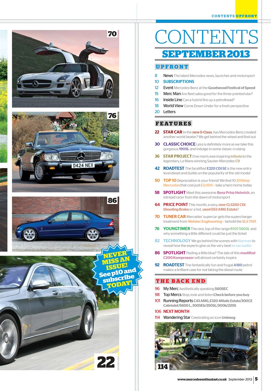 Mercedes Enthusiast Preview Pages