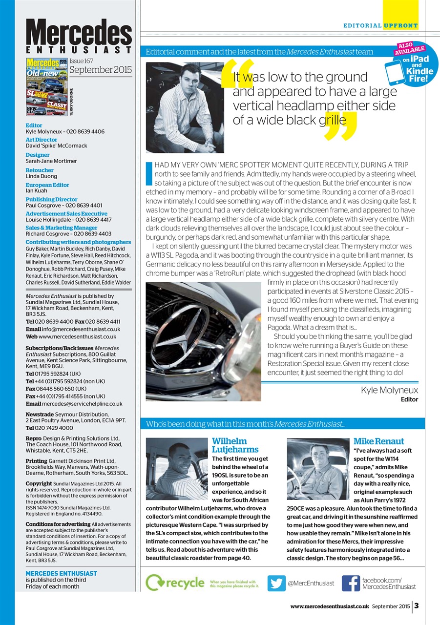 Mercedes Enthusiast Preview Pages