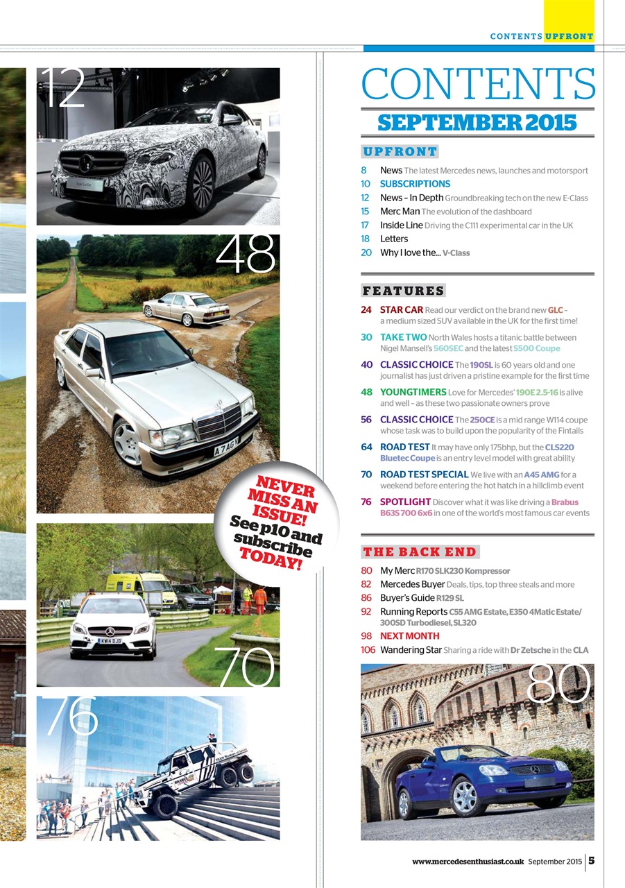 Mercedes Enthusiast Preview Pages