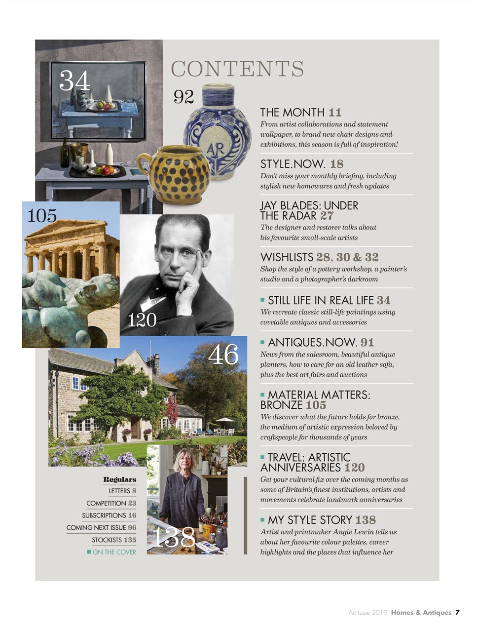 Homes & Antiques Magazine Preview Pages