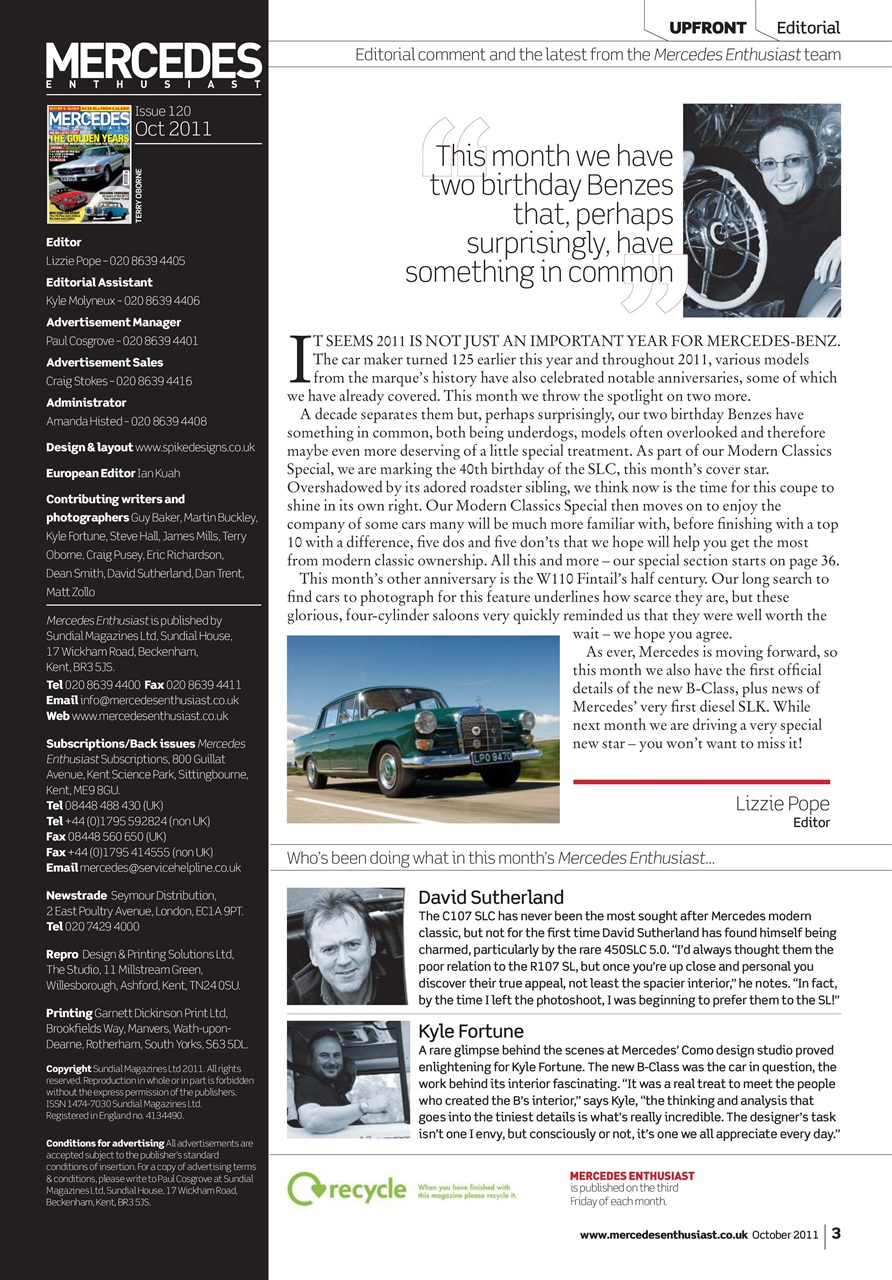 Mercedes Enthusiast Preview Pages