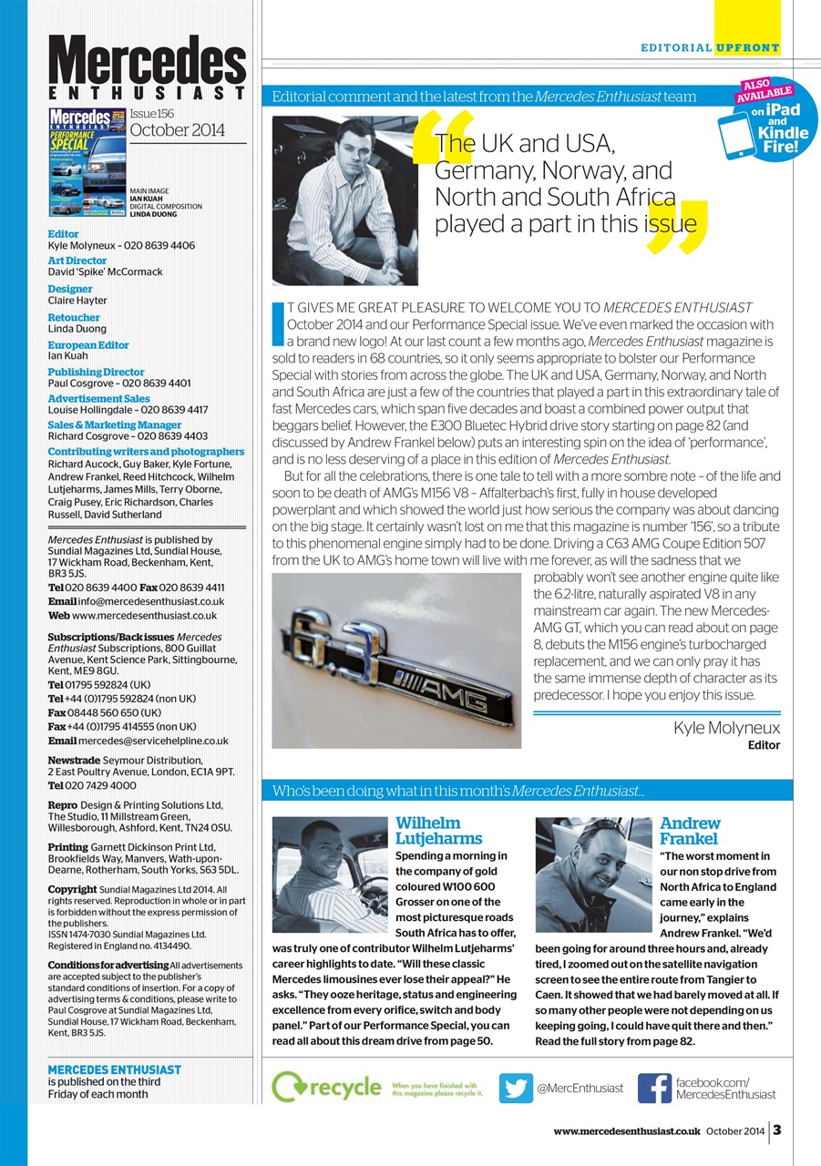 Mercedes Enthusiast Preview Pages
