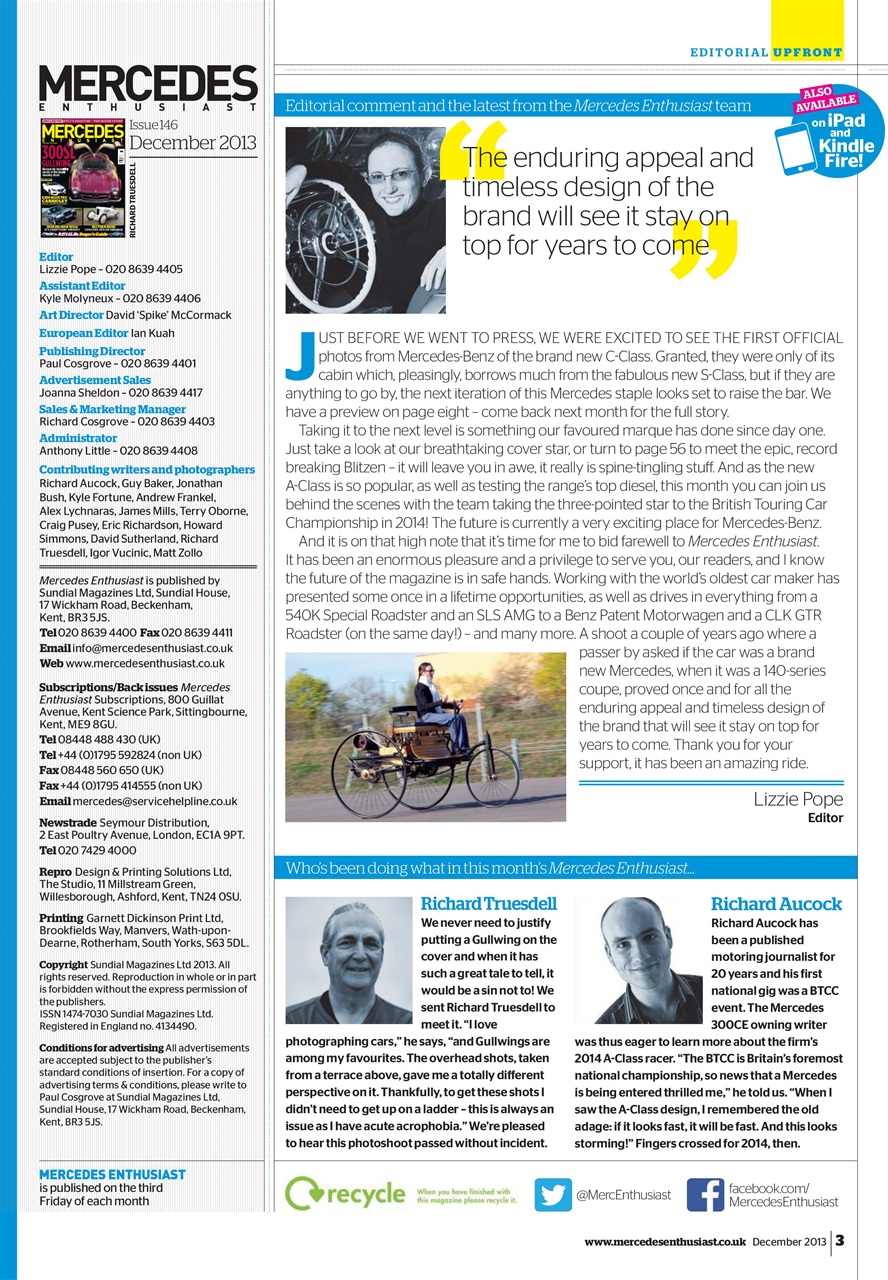 Mercedes Enthusiast Preview Pages