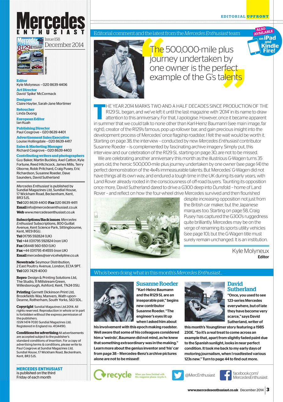 Mercedes Enthusiast Preview Pages