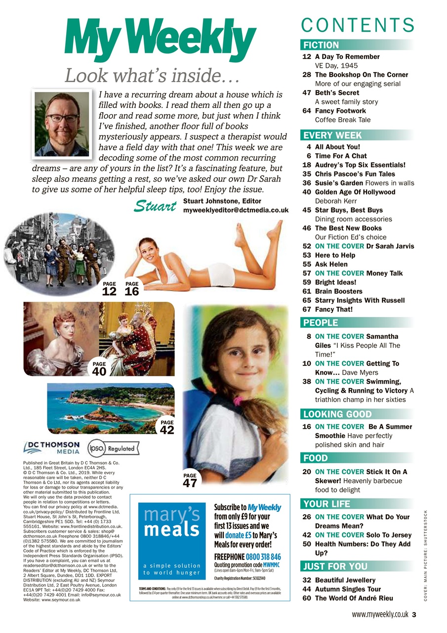 My Weekly Preview Pages