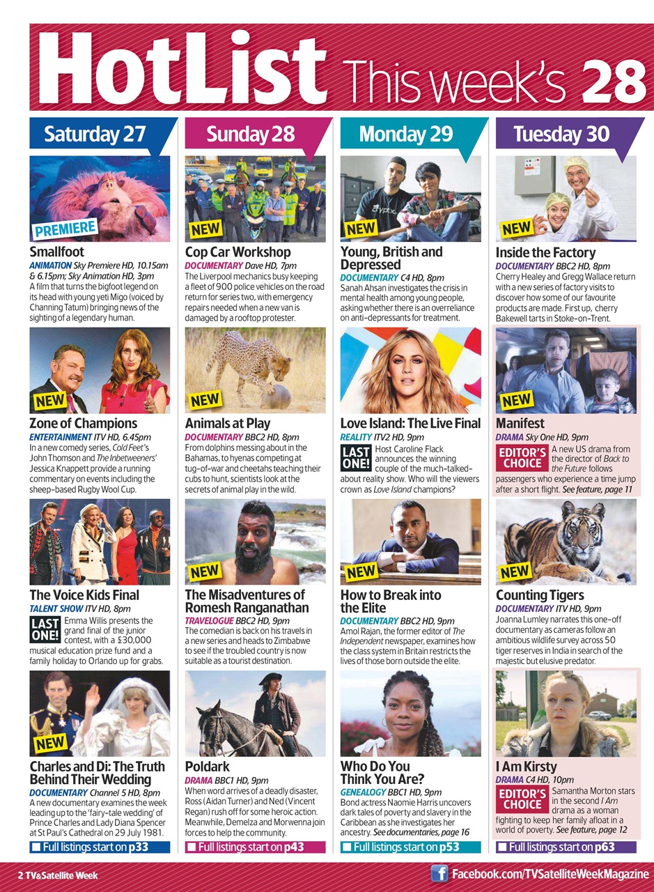 TV & Satellite Week Preview Pages