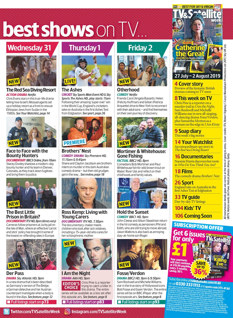 TV & Satellite Week Preview Pages