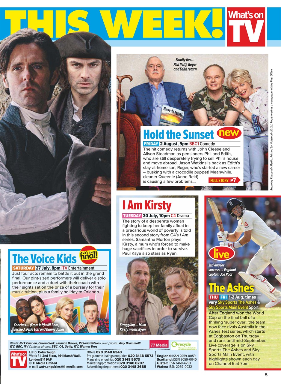 What's on TV Preview Pages