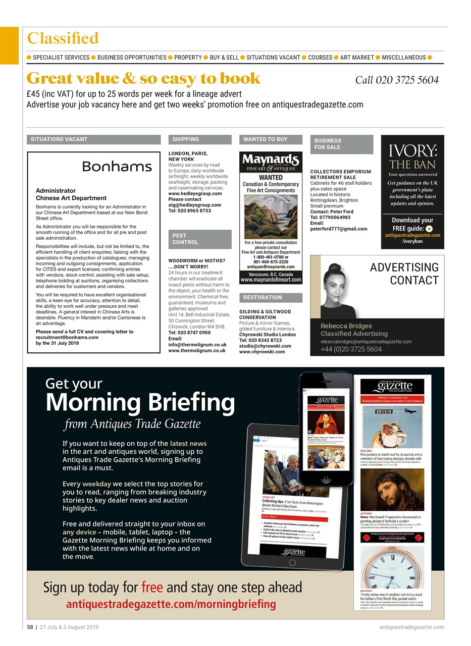 Antiques Trade Gazette Preview Pages