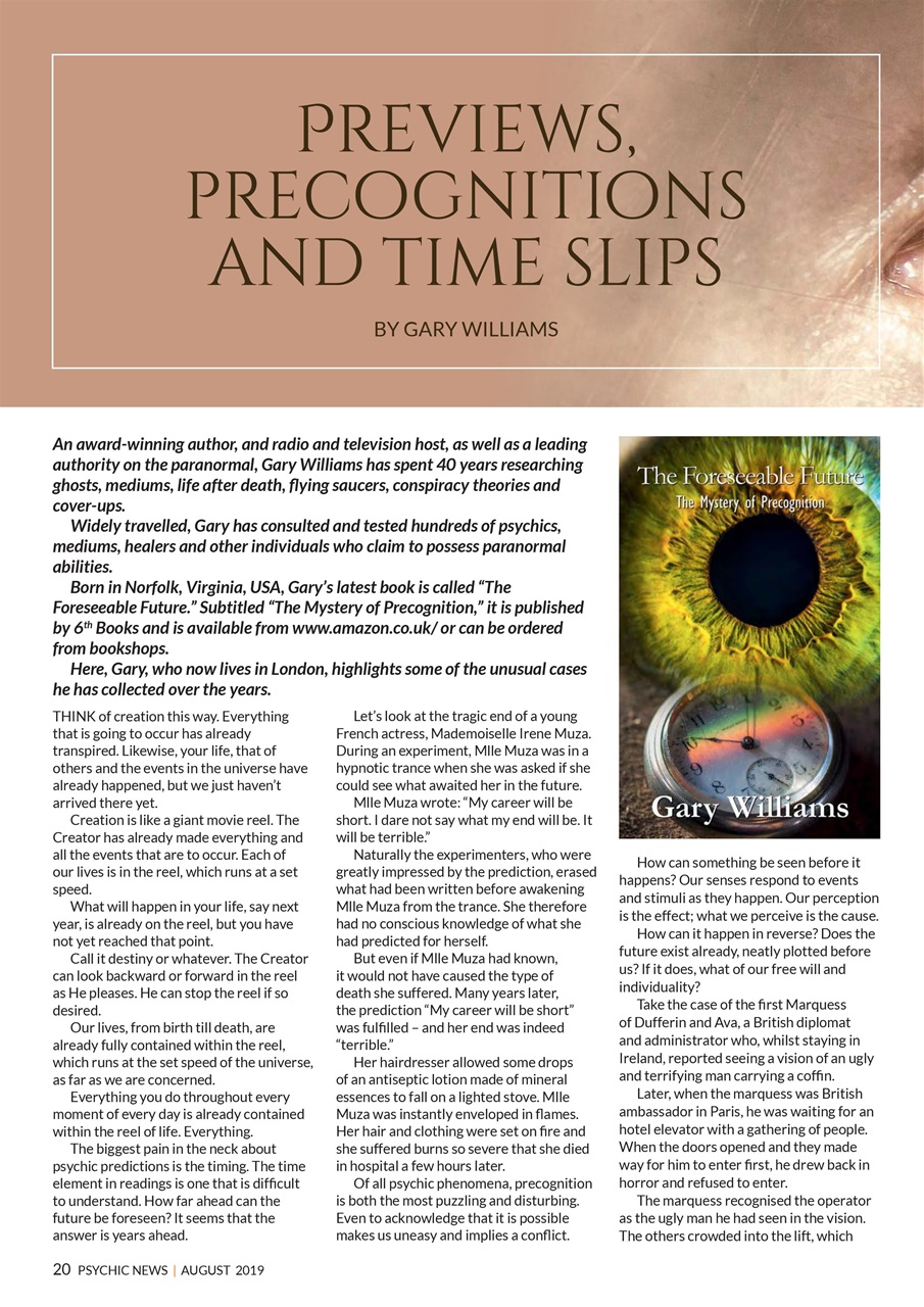 Psychic News Preview Pages