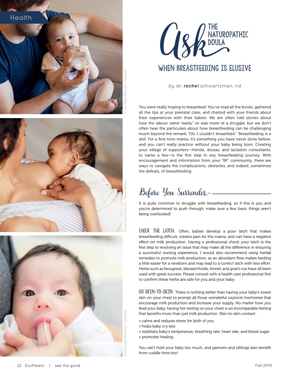 Ecoparent Magazine Preview Pages
