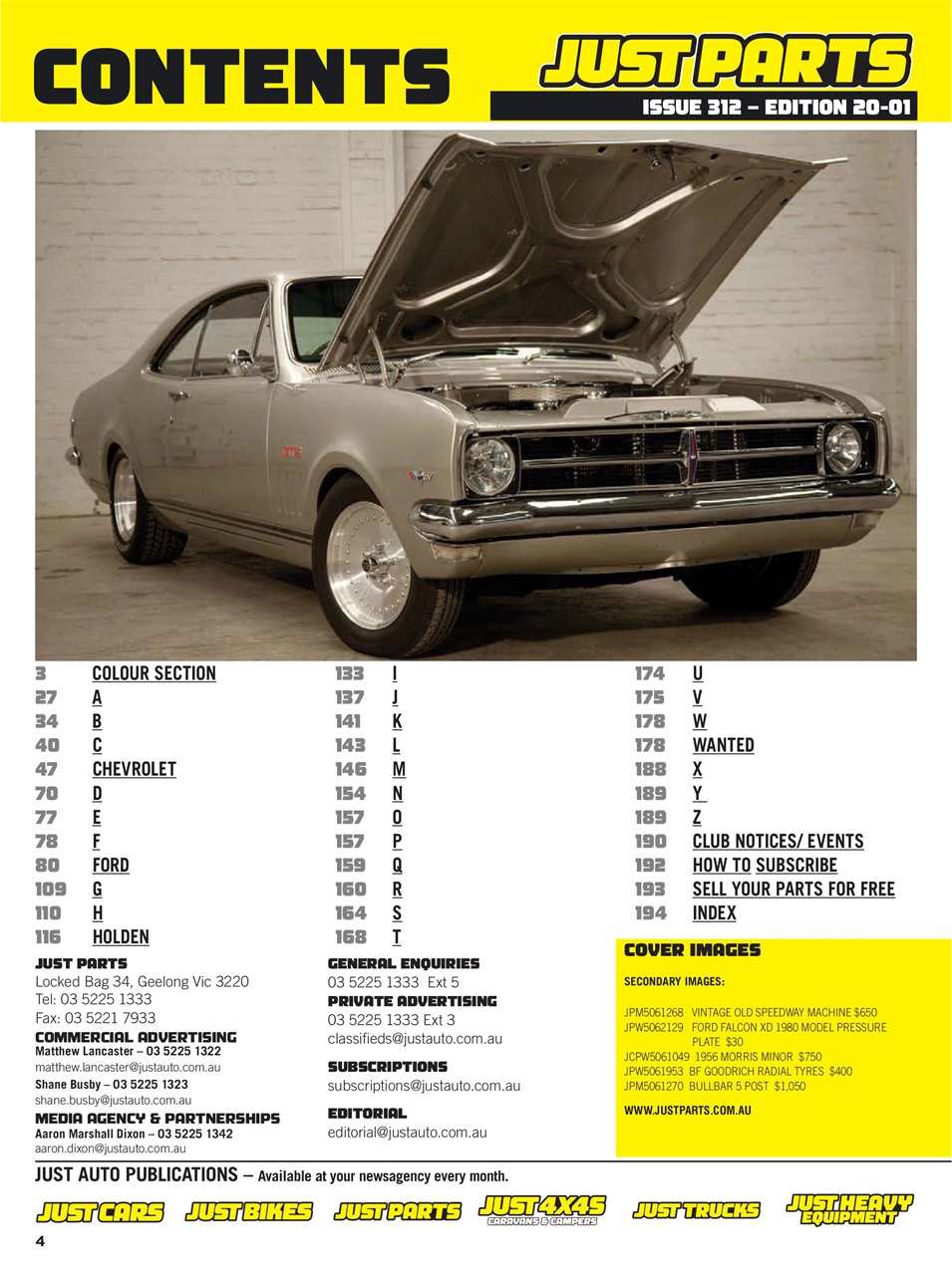 JUST PARTS Preview Pages