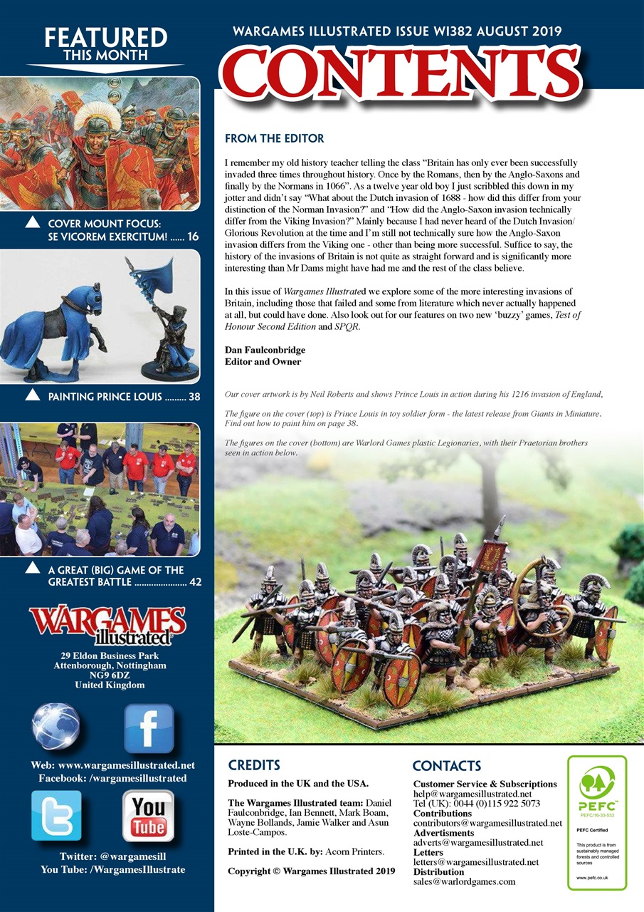 Wargames Illustrated Preview Pages