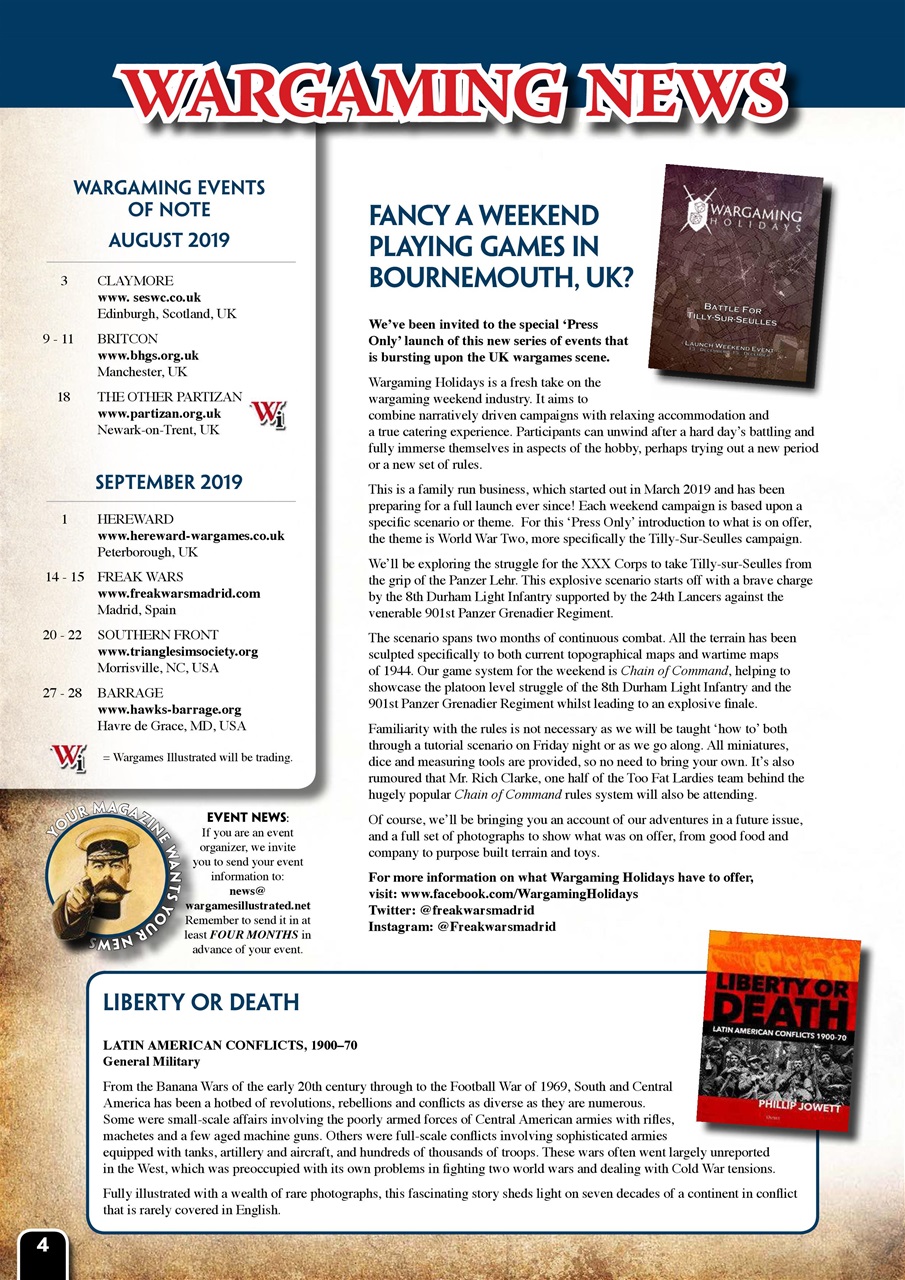 Wargames Illustrated Preview Pages