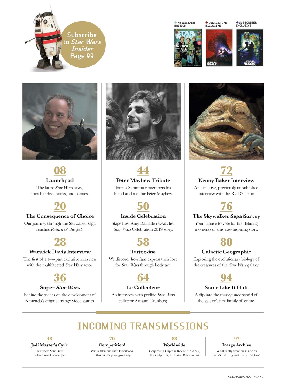 Star Wars Insider Preview Pages