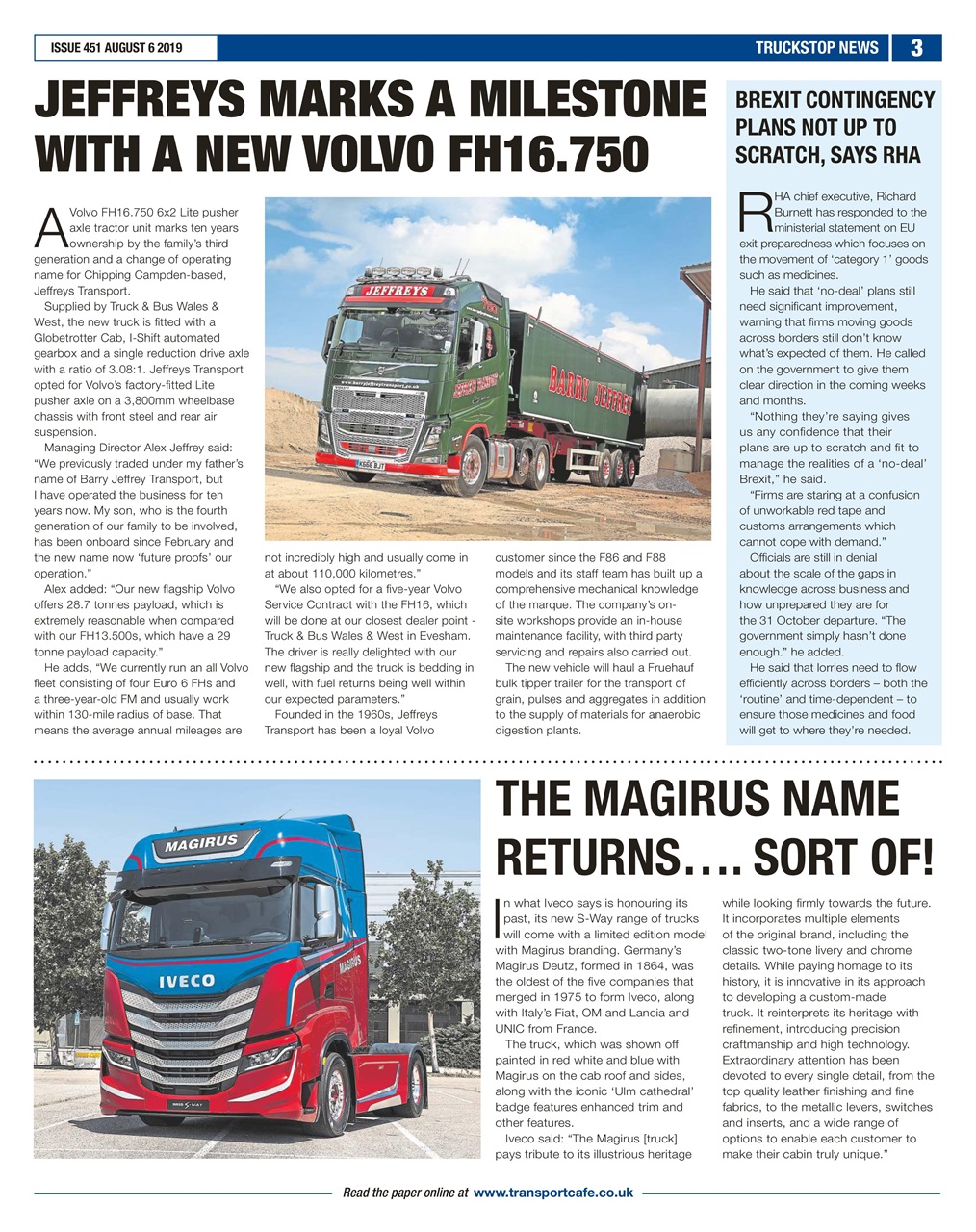 Truckstop News Preview Pages