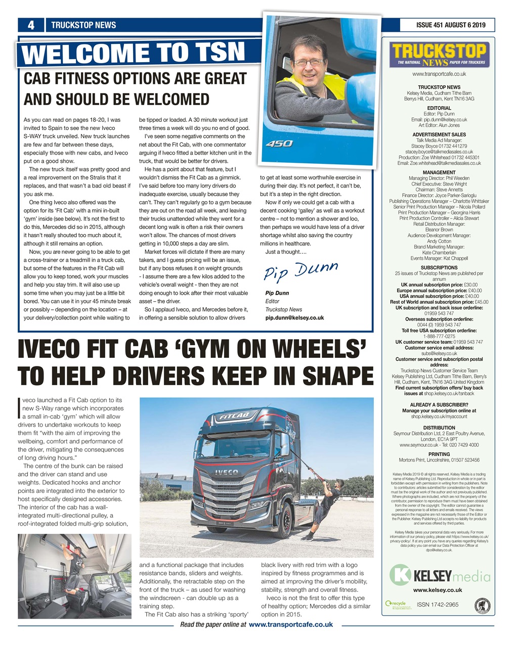 Truckstop News Preview Pages