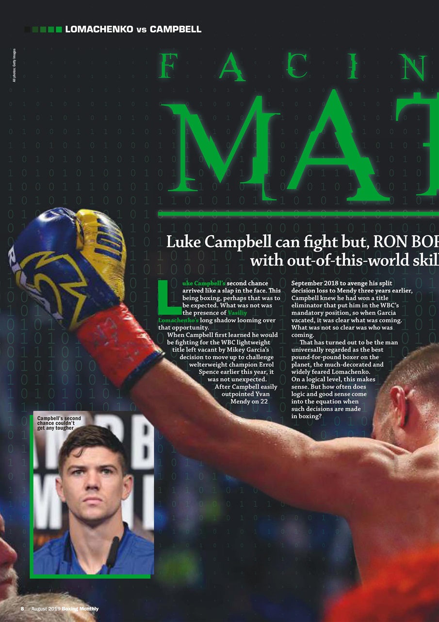 Boxing Monthly Preview Pages