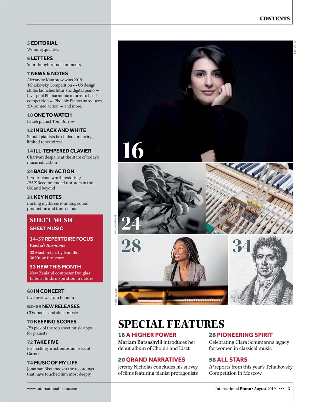 International Piano Preview Pages