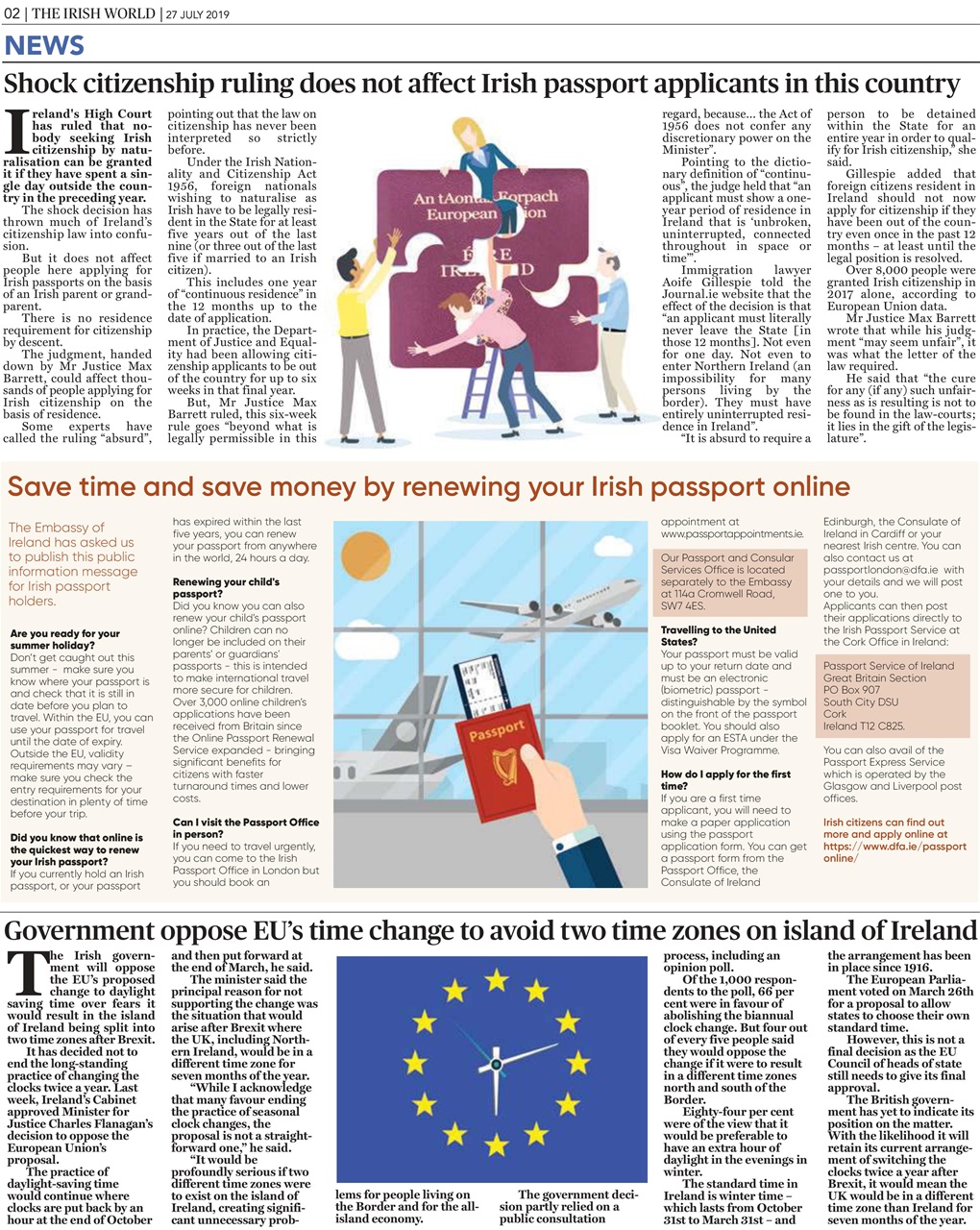 Irish World Preview Pages