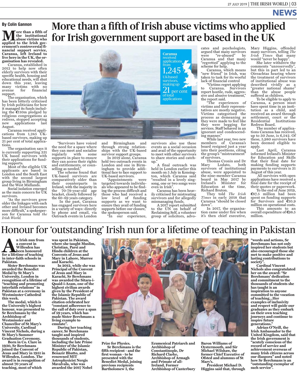 Irish World Preview Pages