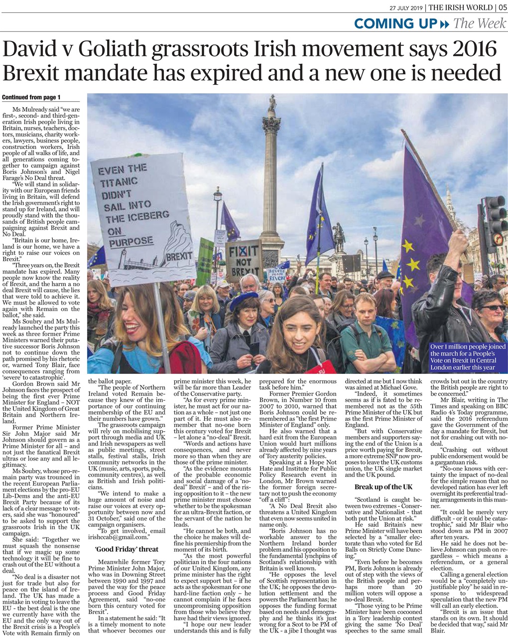 Irish World Preview Pages