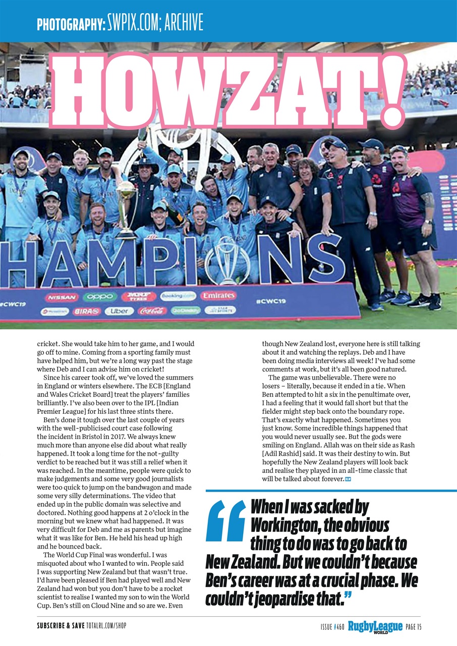 Rugby League World Preview Pages