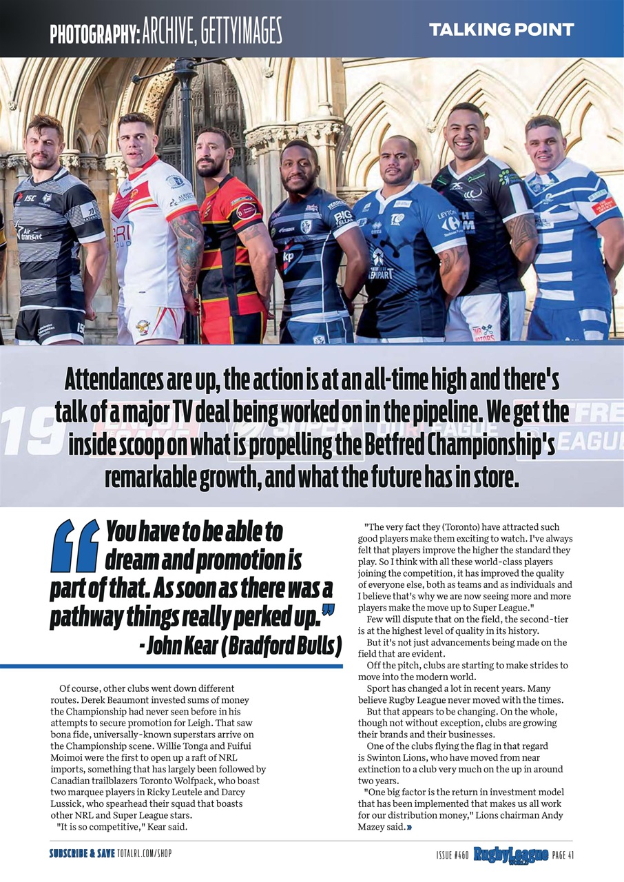 Rugby League World Preview Pages