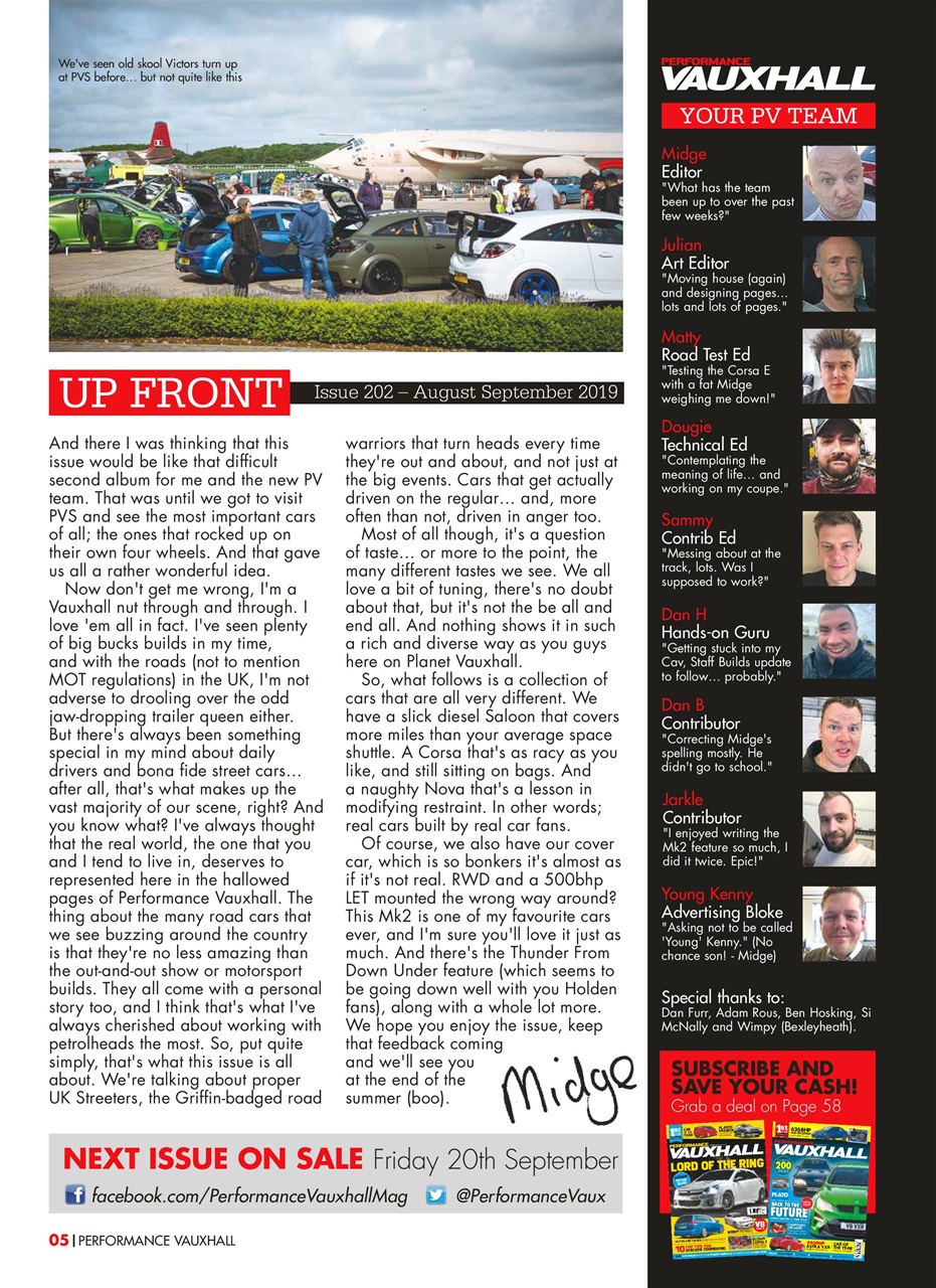Performance Vauxhall Preview Pages