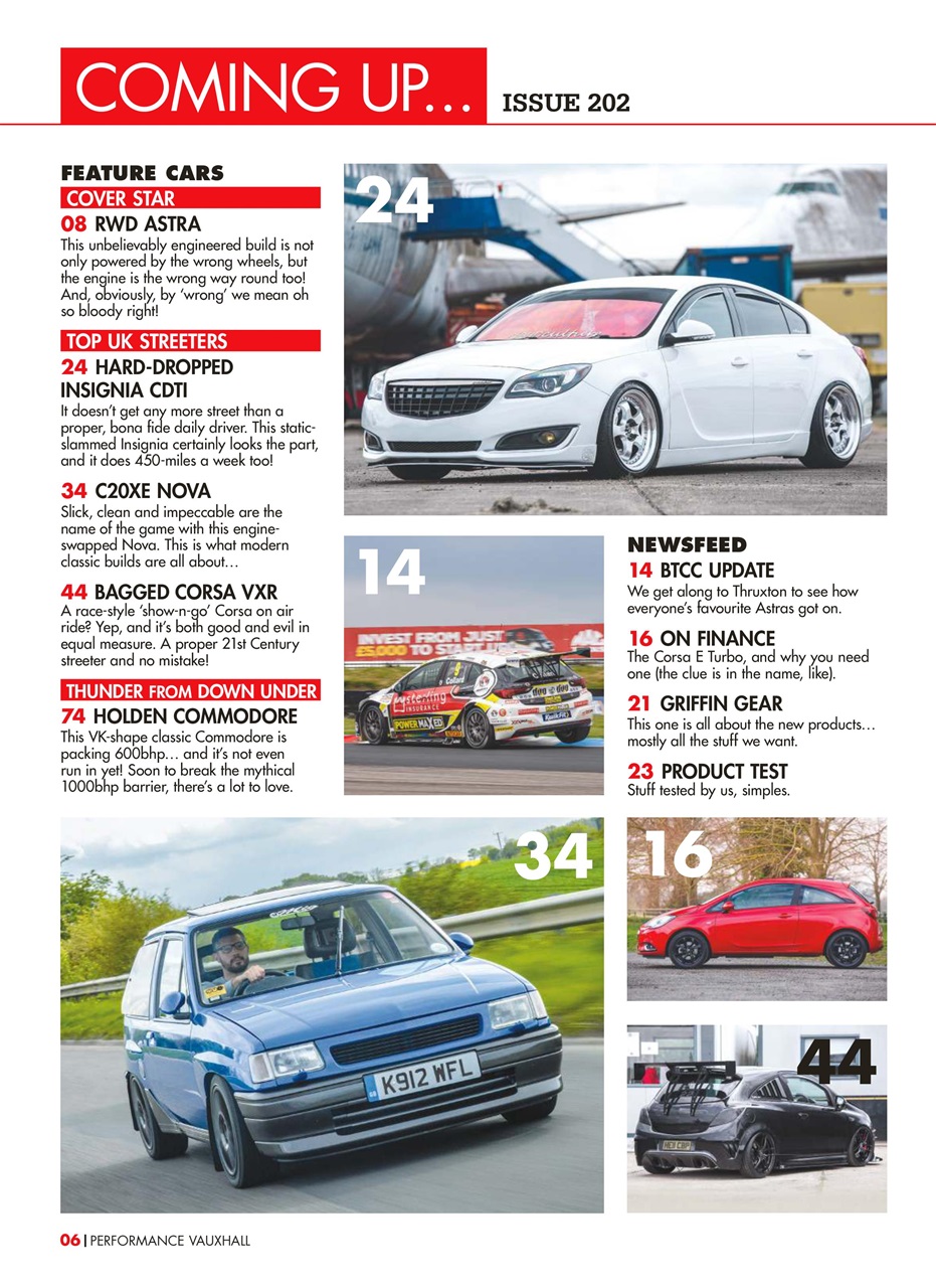 Performance Vauxhall Preview Pages