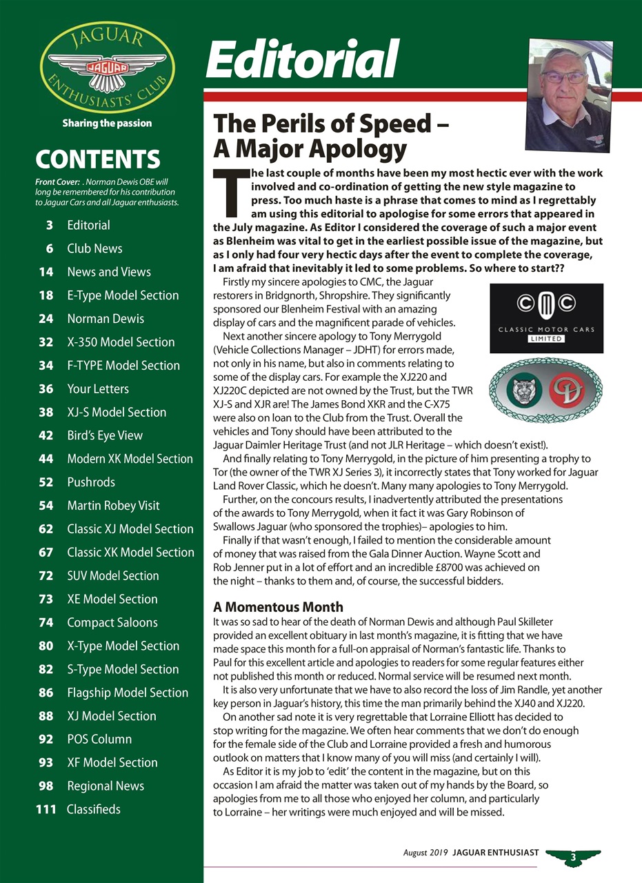 Jaguar Enthusiast Preview Pages