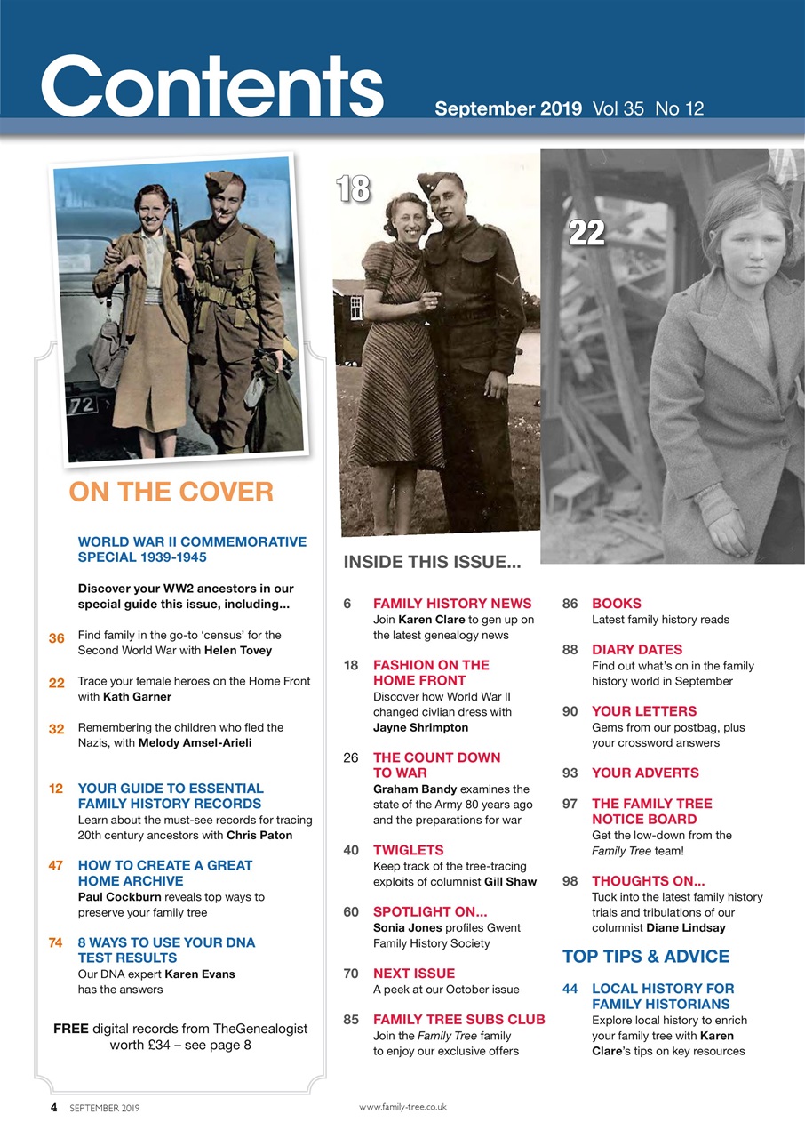 Family Tree Preview Pages