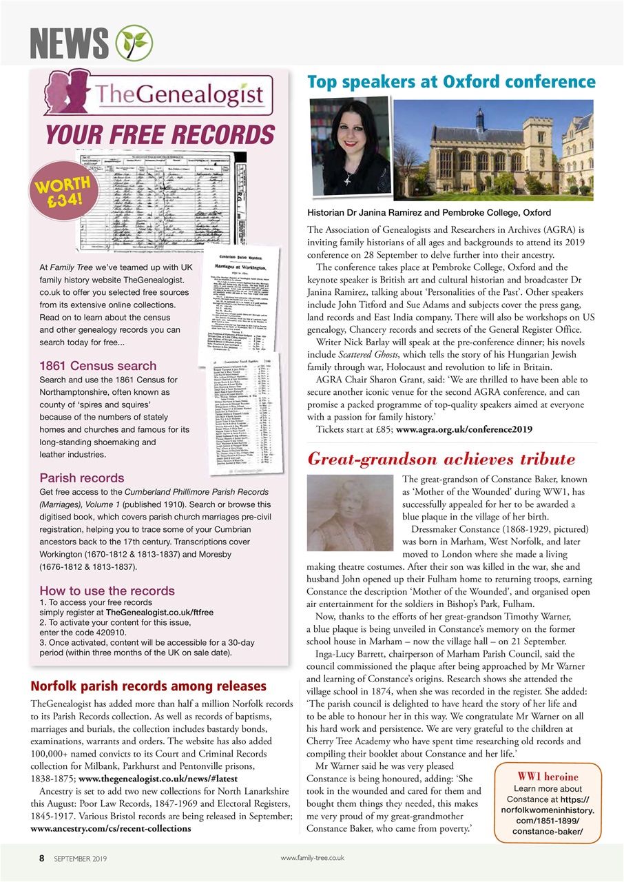 Family Tree Preview Pages