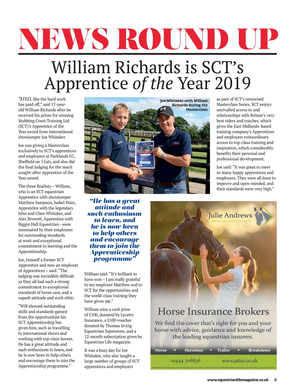 Equestrian Life Magazine Preview Pages