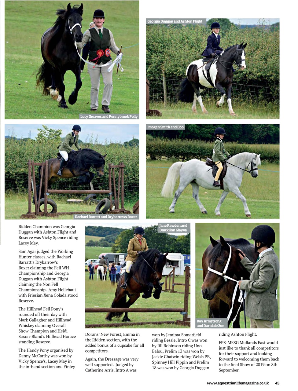 Equestrian Life Magazine Preview Pages