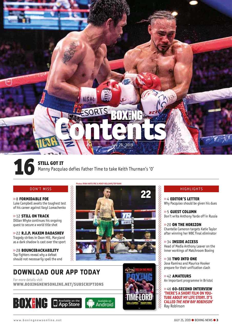 Boxing News Preview Pages