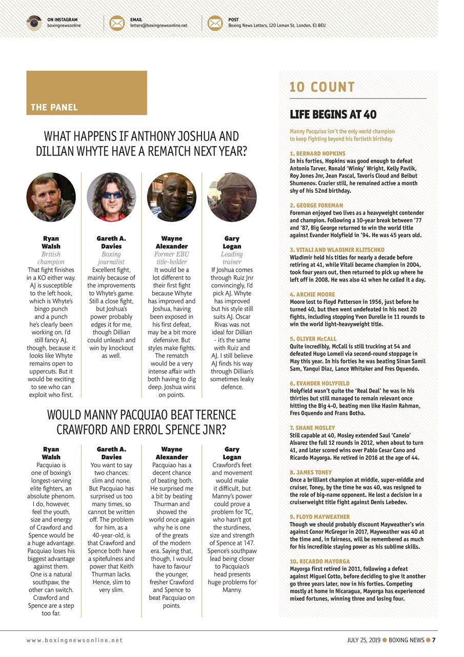 Boxing News Preview Pages